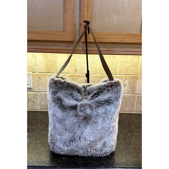 Maison Evelyne Prélonge Faux Fur Bag Monaco NEW - Picture 2 of 11